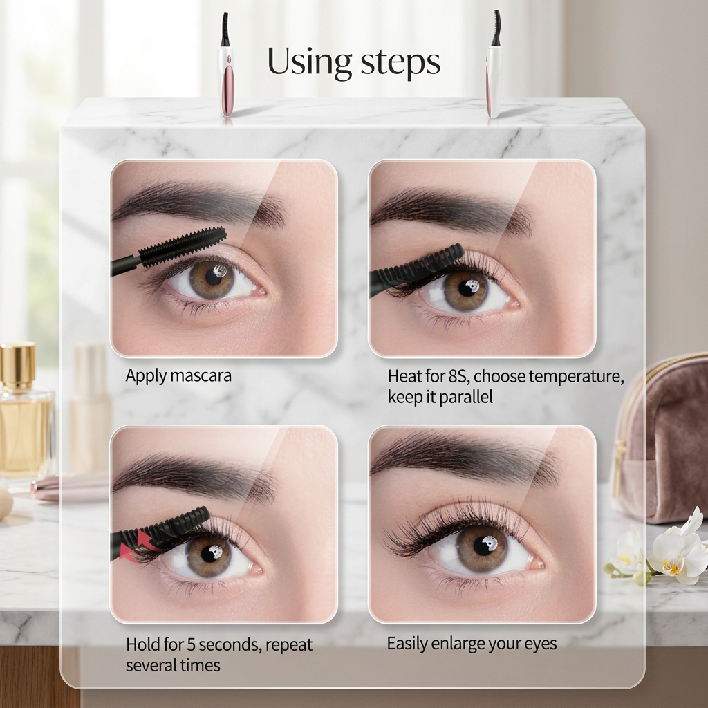 Piegaciglia Elettrico Riscaldato